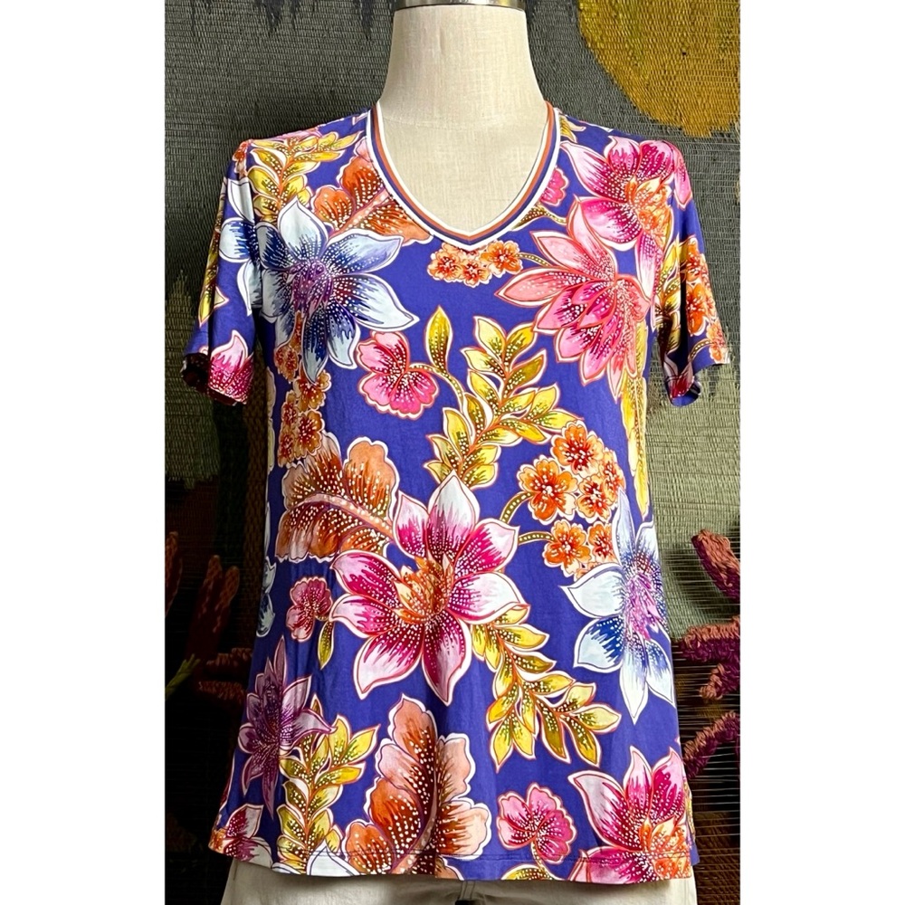 Johnny Was Janie Tee T-Shirt XL
